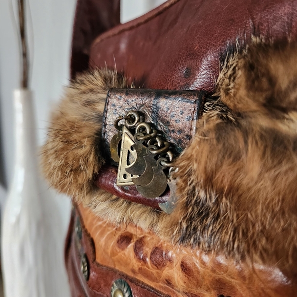 🌙Vintage Brown Leather Purse - Picture 5 of 12